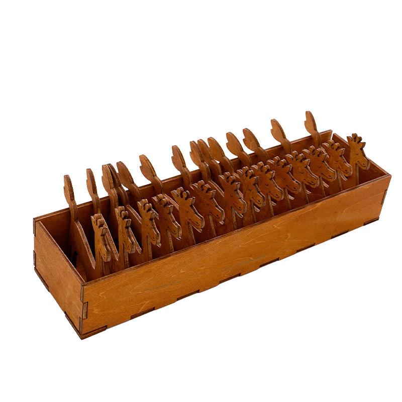 

Деревянный набор бобин с животными, Креативный деревянный набор бобин с оленями, Швейные инструменты 15 Bobbins