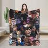 Hunger Games Peeta Mellark Blanket Cover Flannel Josh Hutcherson Lightweight Thin Throw Blanket for Sofa Couch Quilt Portable