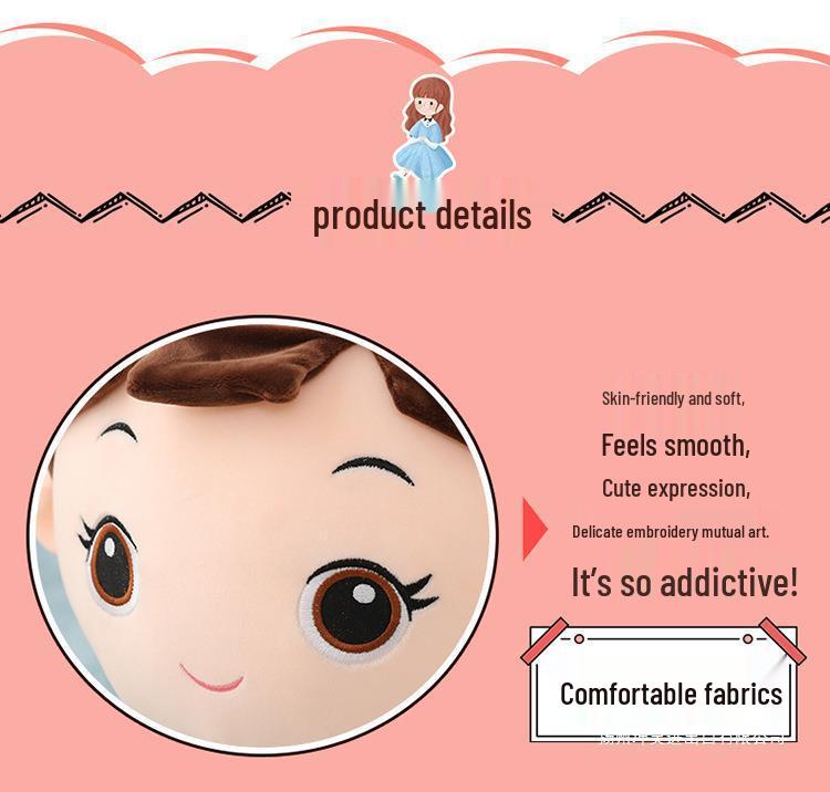 Angela Plush Doll – Cute Bedtime Companion & Hugging Pillow Gift for Girls