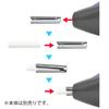 Plus Electric Eraser, White Rubber, for ER-600E, No. 10, and No. 20 Erasers, 5 Boxes, 40-105