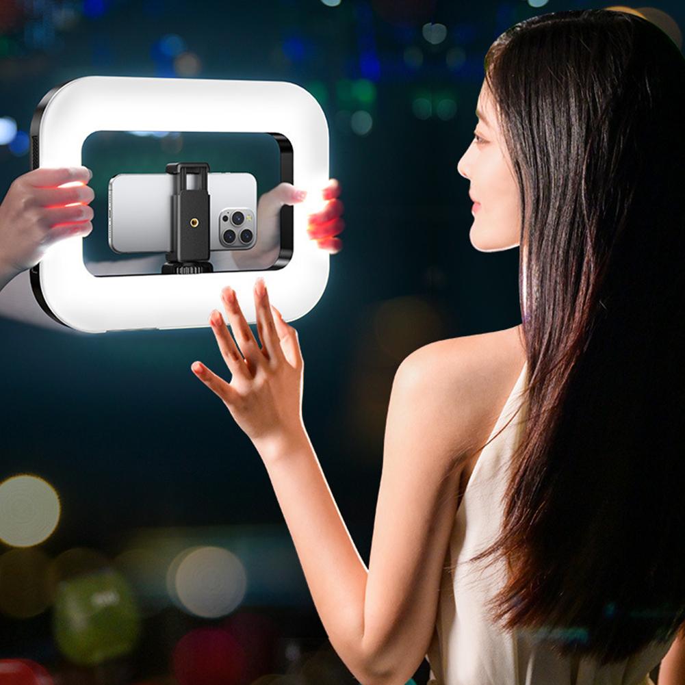 Smartphone Video Rig with Light Handheld Ring Selfie Light Kit for Camera Smartphone YouTube