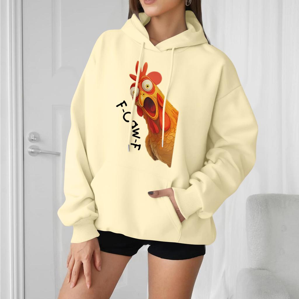 Women's Fashion Casual Long Sleeve Loose Printed Sweatshirt