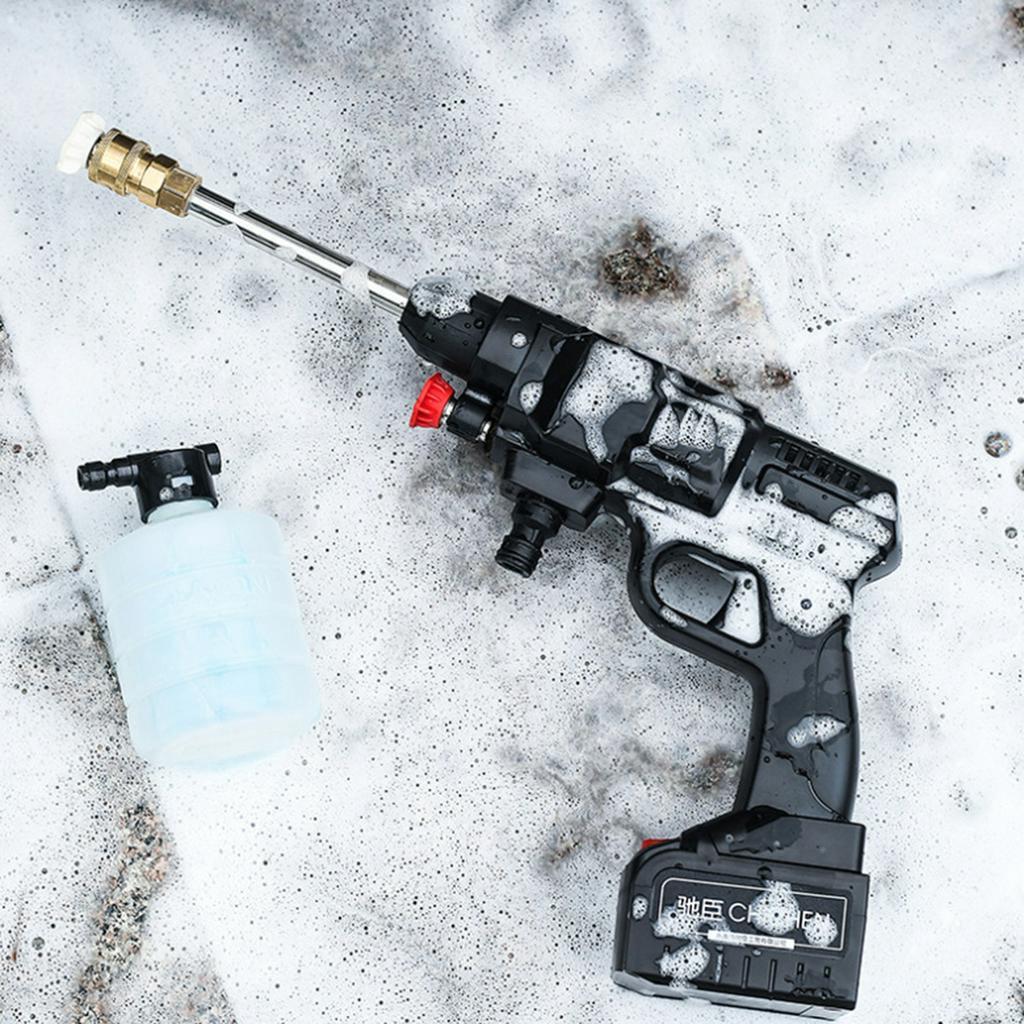 PortableWireless High Pressure Car Wash Water Guns High Pressure Washer Foam Generator With 2 Battery  20000mAh 12V 24V