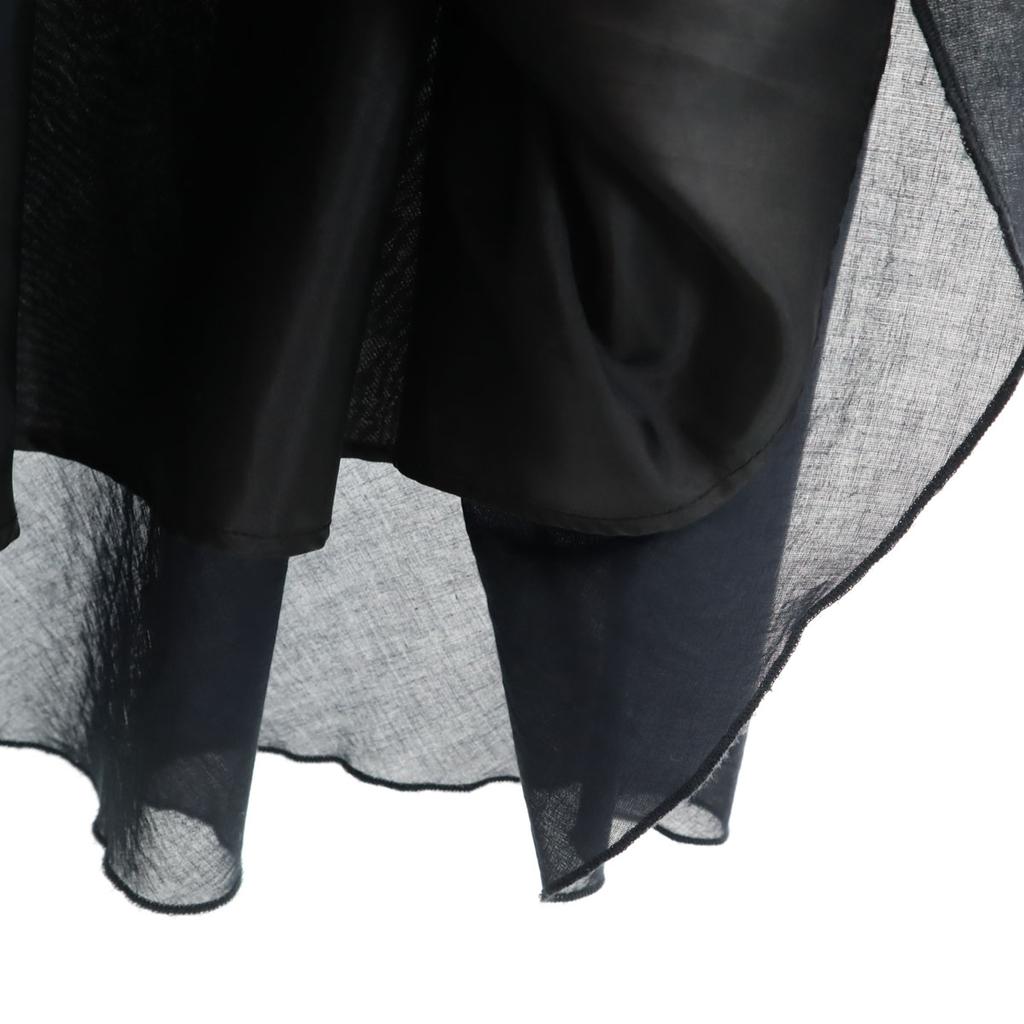 green label relaxing Long length Airy Gathered skirt F Navy Women Used