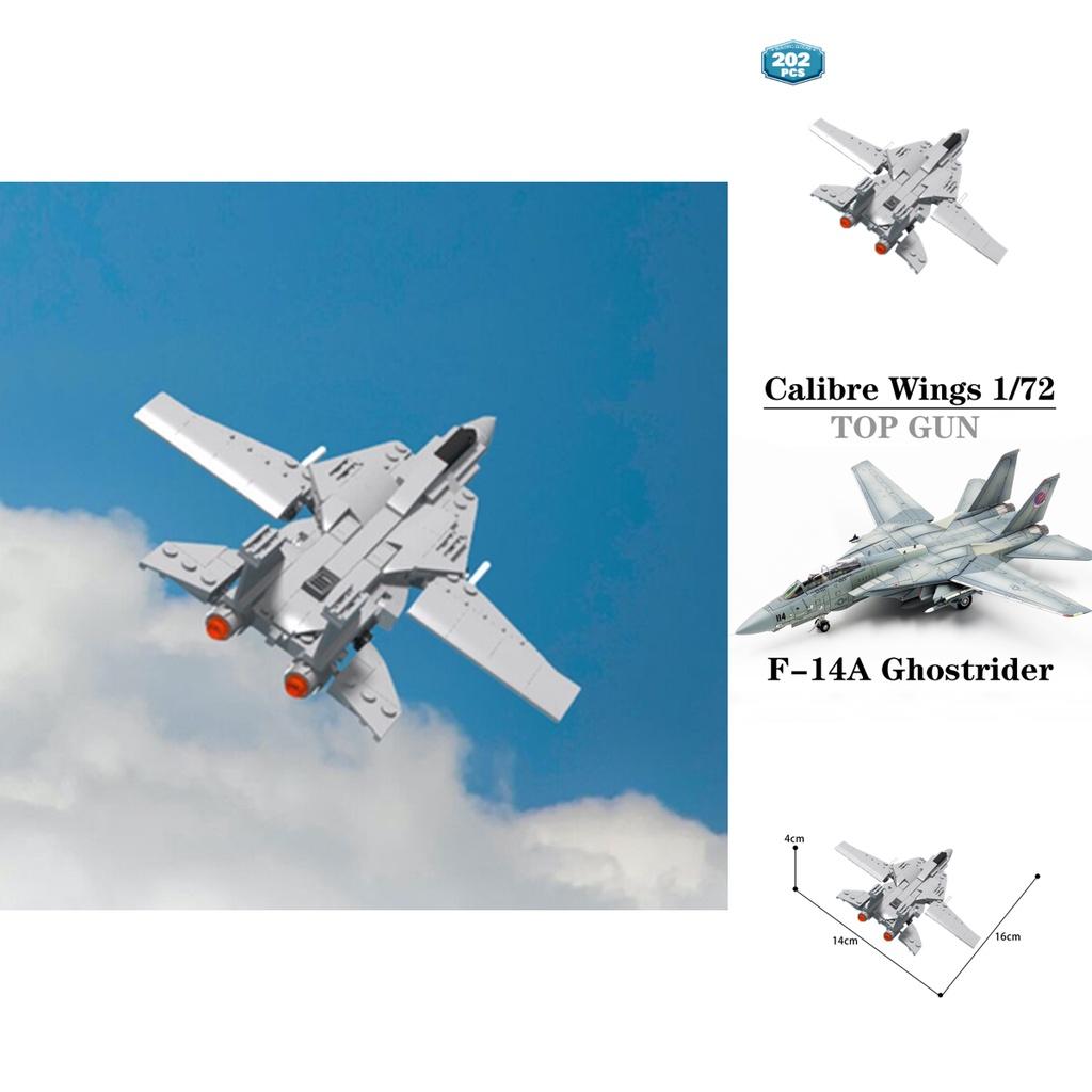 Top Gun Militar 202 Peças Modelo de Bloco de Construção de Caça F14 Brinquedos Educativos para Crianças
