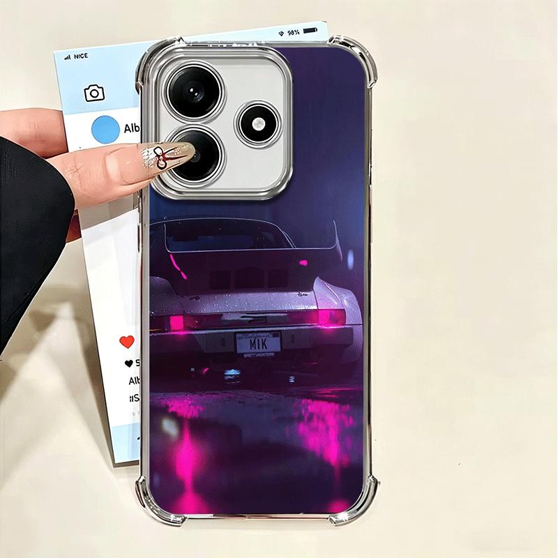 Sports Car RWB Cool Soft Phone Case For Xiaomi Poco X7 X8 Pro Max X6 X5 X3 F8 Ultra F7 M8 M7 M5S Redmi 15C 15A 15 14C 13C 12C 13