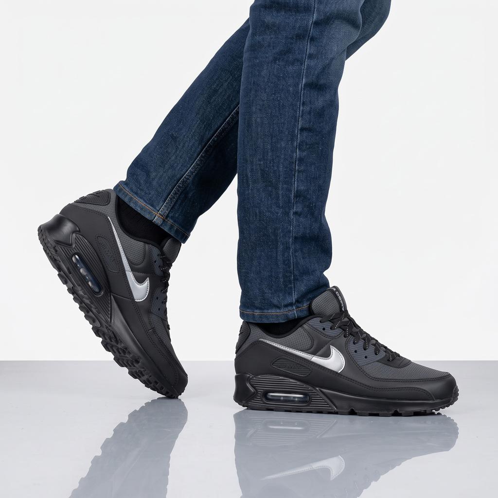 Nike Air Max 90 - Reflexní - Pánské tenisky Boty Černé IQ0291-010 ORIGINÁL