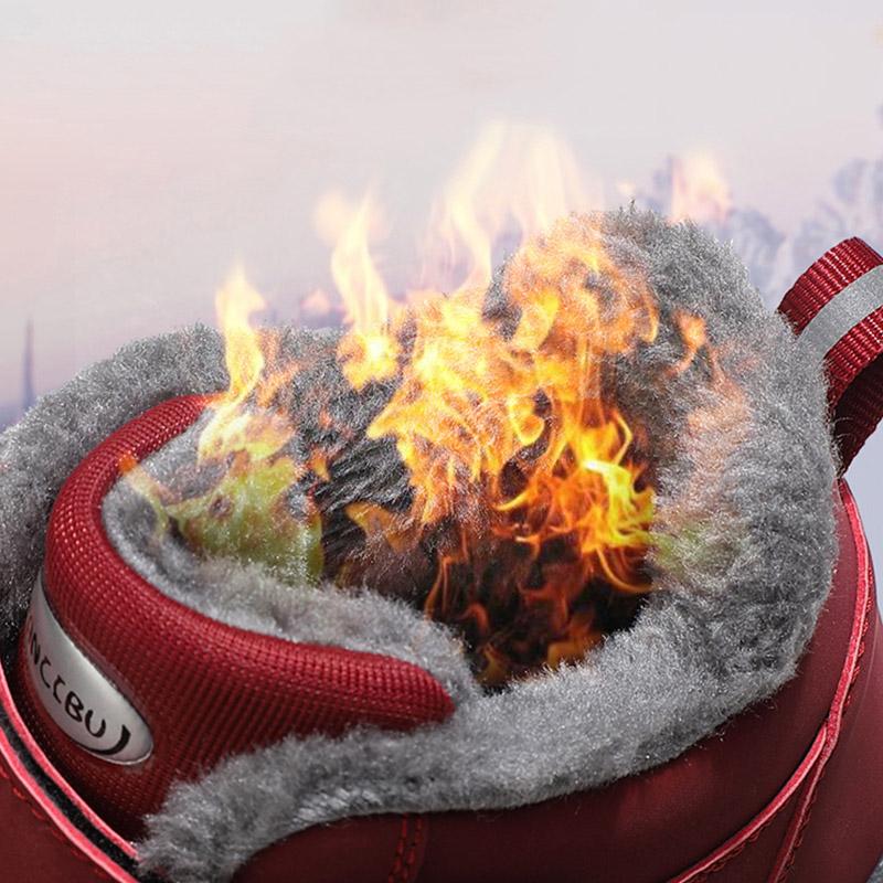 Herrenstiefel Winterstiefel Damenstiefel Plüschleder wasserdichte Turnschuhe Outdoor warme Stiefel Unisex Kletterschuhe Schnürstiefel Wanderstiefel Mann