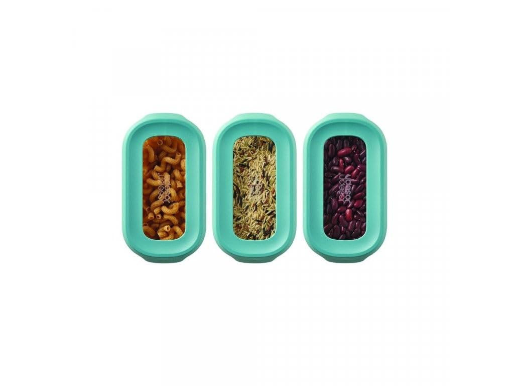 Joseph Joseph Storage Container Canister Set Dark Opal 81112 [Genuine Product] Under-Cabinet 1.3L 3-Piece (Cupboard Store)