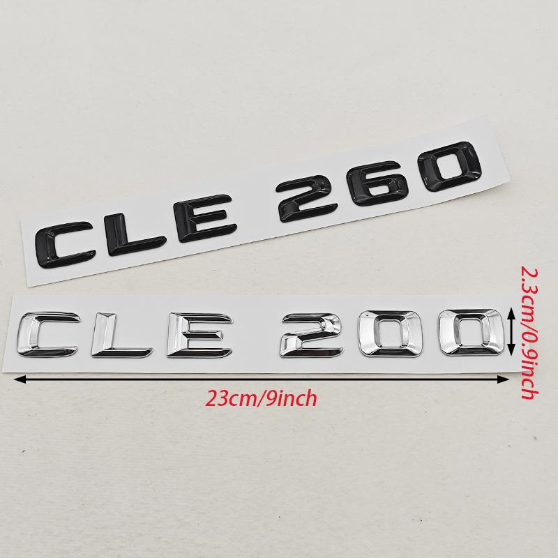 3D ABS Car Letters Logo CLE200 CLE260 Badge Rear Trunk Emblem Decals For Mercedes Benz CLE Class CLE 200 CLE260 Accessories