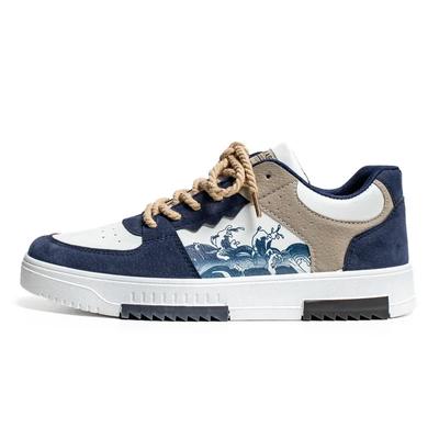 Men's Sneakers Flat Student Shoes Breathable Fashion Lace-Up Sneakers Men's Comfort Sports Jogging Shoes Zapatillas Hombre