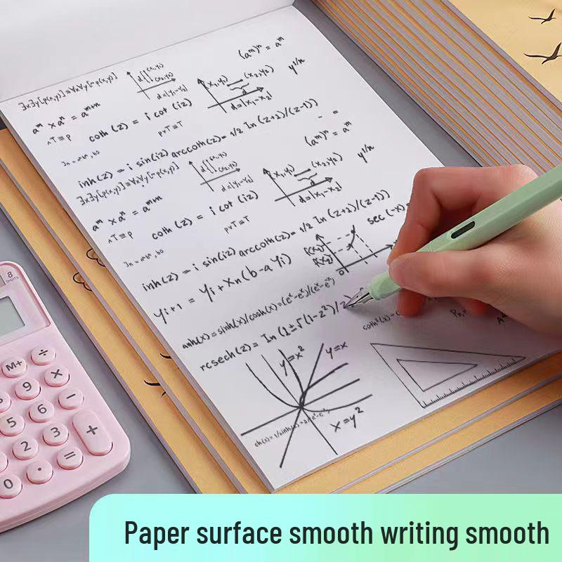 In Stock Kraft Paper Draft Book for Primary School: Sectioned Math Calculation & Exam Prep with Eye Protection Paper No Specific Size