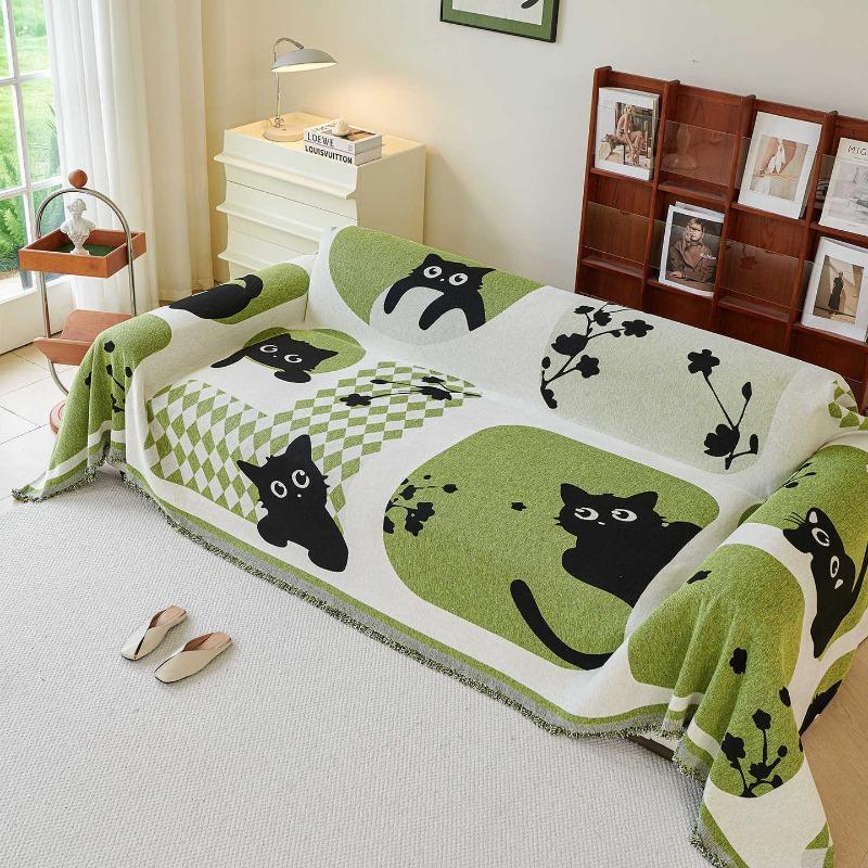 Chenille thickened all-season universal anti-slip anti-scratch sofa cover cloth sofa cover