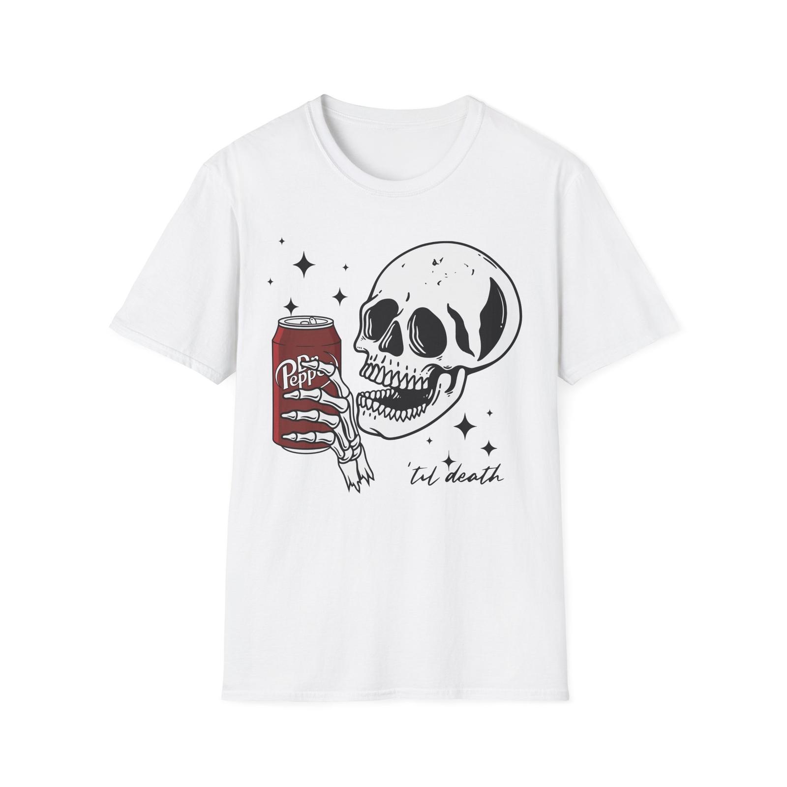 Skull graphic tee dr pepper Casual Graphic Tee S