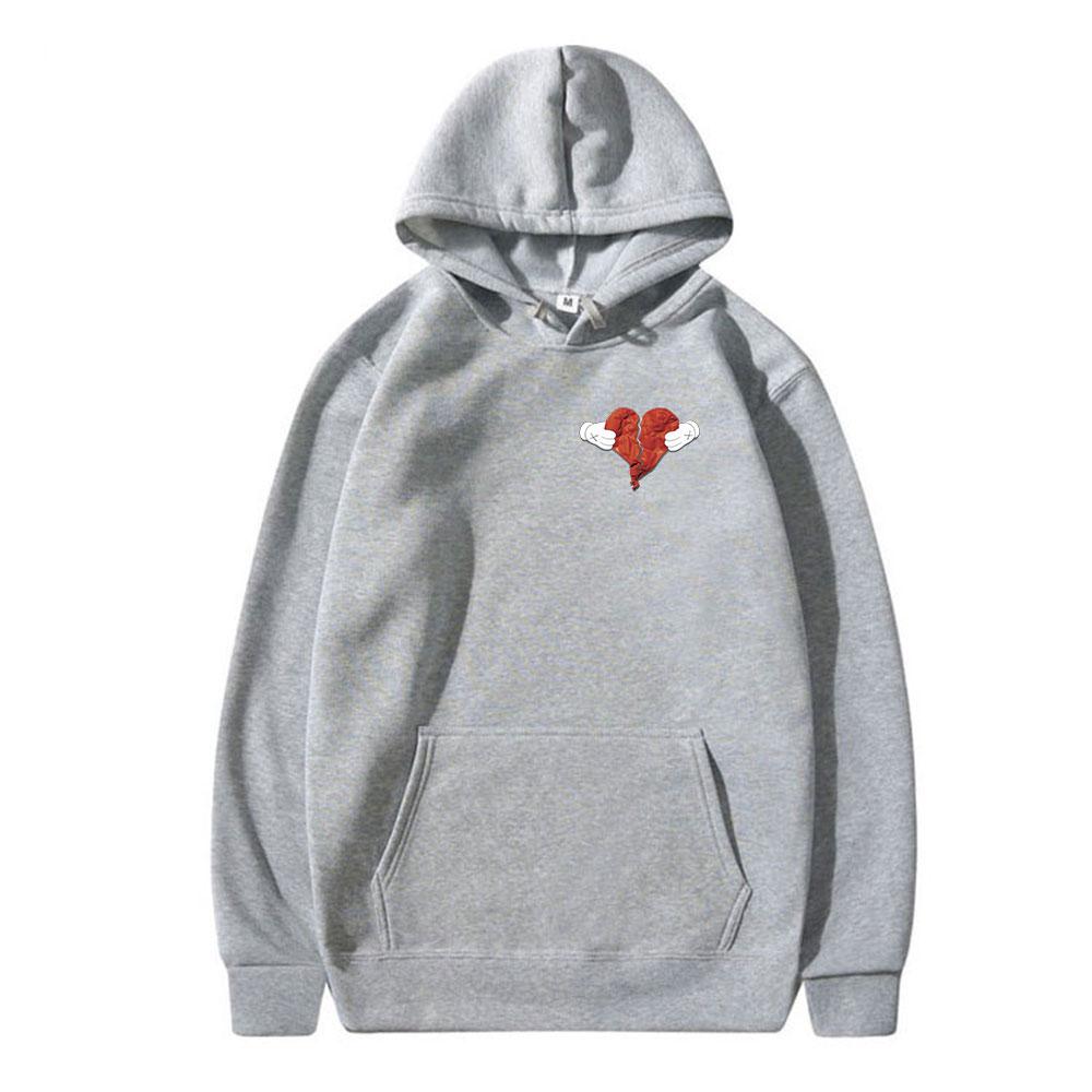 Kanye West Heartbreak Hoodies Hip Hop Vintage Men Women High Quality Long Sleeve Sweatshirts Casual Vintage Hoody Streetwear Y2K