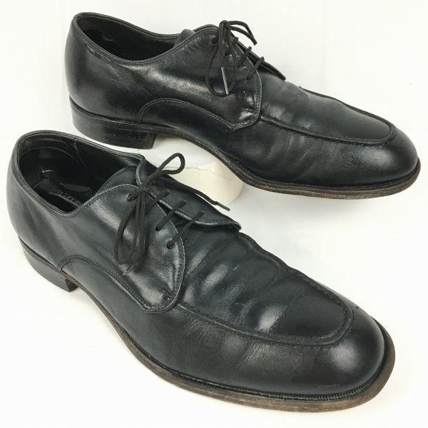 

Pre-1980s USA Vintage All Leather Goodyear U-Tip Business Shoes Black Size 9.5D (Approx. 27.027.5cm) Men s