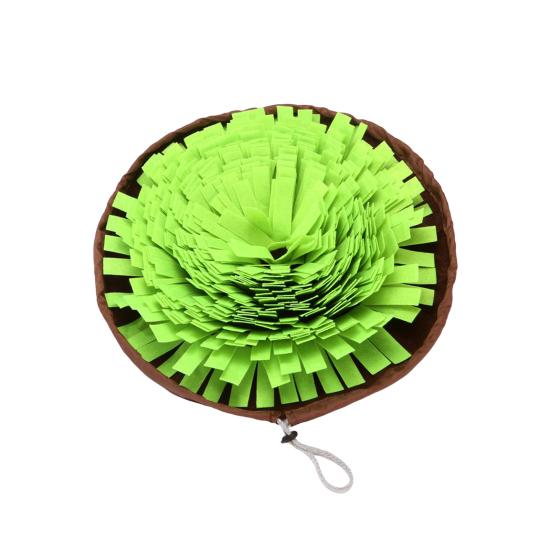 

Коврик для обнюхивания собак, складной коврик для медленного кормления, интерактивная игрушка-головоломка, нескользящая игрушка для дрессировки собак зелёный