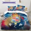 Futebol Clube do Porto Pattern Bedding Quilt Set  Home Decoration  Gift (1 * duvet cover + 2 * pillowcase  without core)