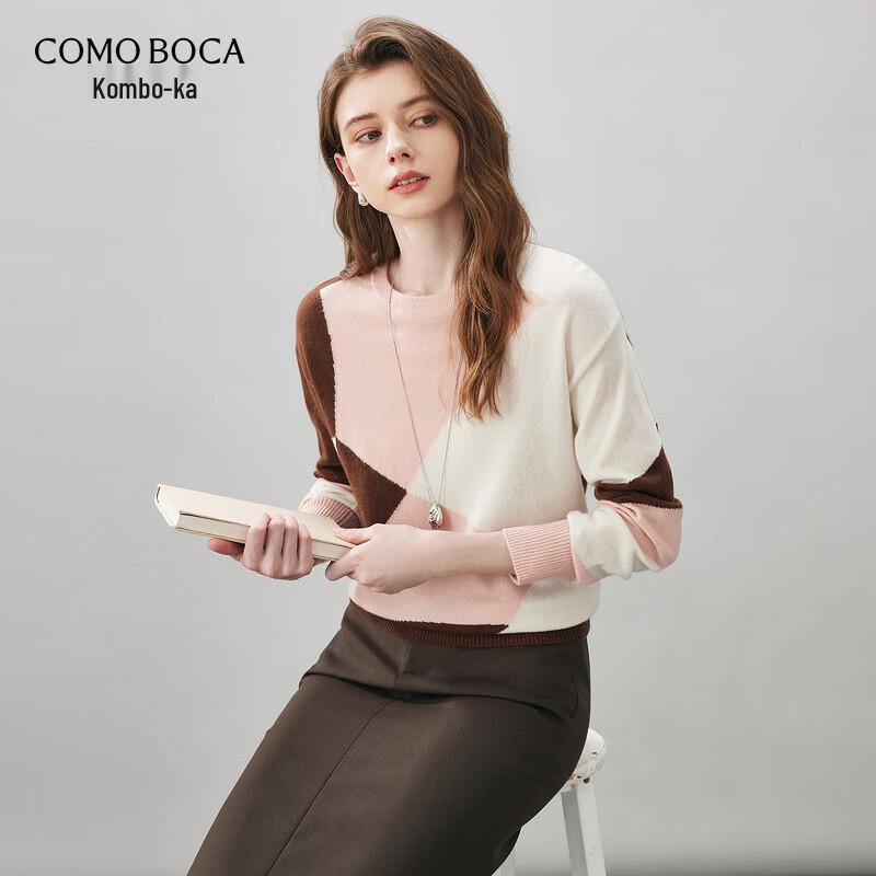 

KomongBoca 2025 Autumn/Winter Women s Round Neck Loose Fit Wool Sweater XL