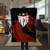 1Pc Atlético Goianiense Print Flannel Blanket High Quality Warm Comfortable Cover for All Seasons Perfect for Gifts Home Decor