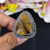 Tiger Eye Gemstone Handmade 925 Sterling Silver Jewelry Ring Size 10 KG-1676