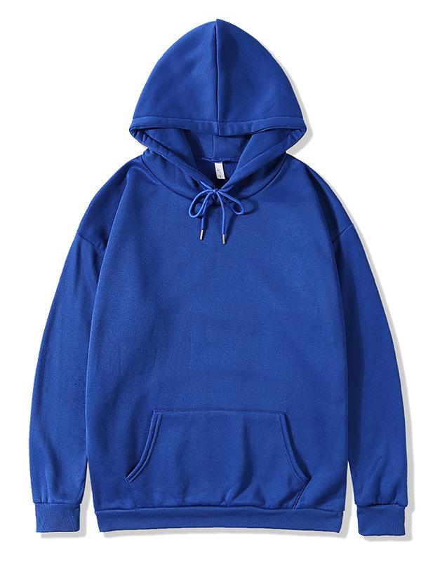 European American Plus Velvet Loose Casual Hooded Sweatshirt - Women's Autumn Winter Wear