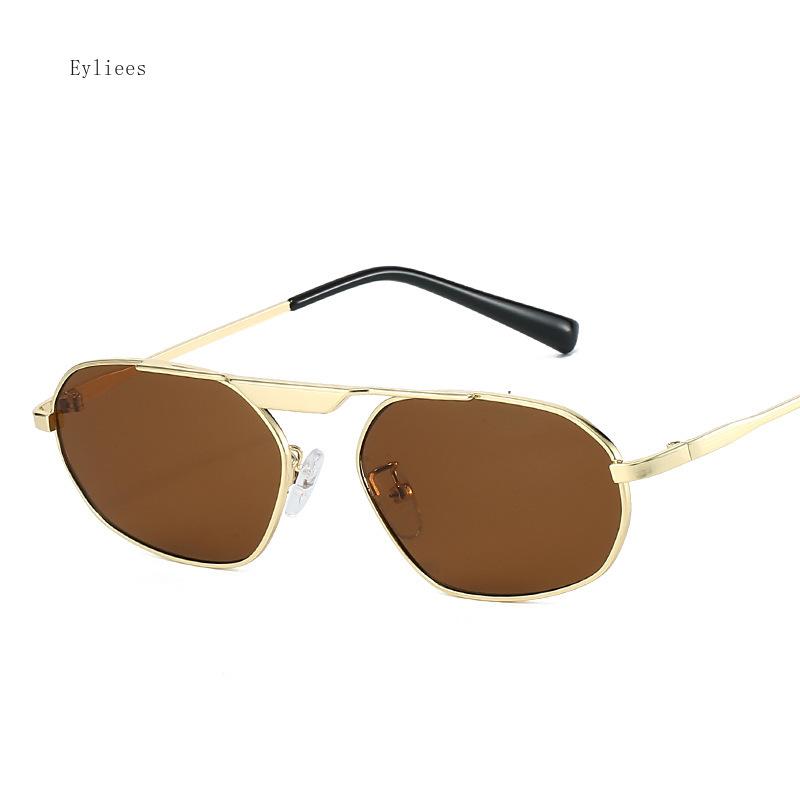 Classic Metal Sunglasses Men Luxury  Design Trendy Square Sun Glasses Shades for Women UV400 Gafas De Sol