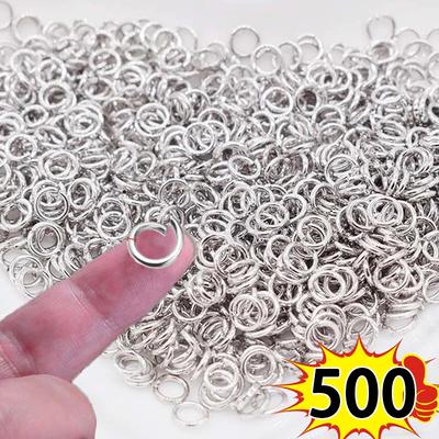 8mm Stainless Steel Opening Rings for DIY Keychains Making Jewelry Findings Supplies Loops Split Rings Connectors