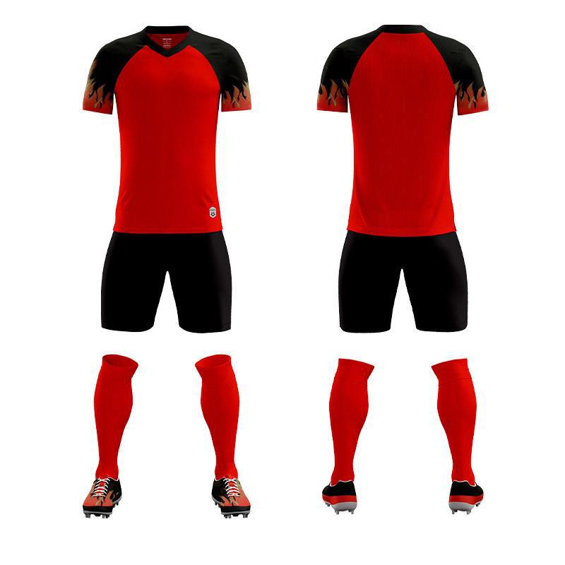 Children'S Football Uniform Set, Male And Female Adult Sports Training Clothing, Short Sleeve Middle Football Uniform