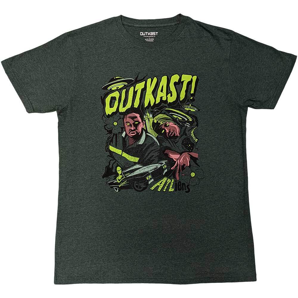 Outkast ATLiens T-Shirt Green New Unisex T-Shirt XXXL