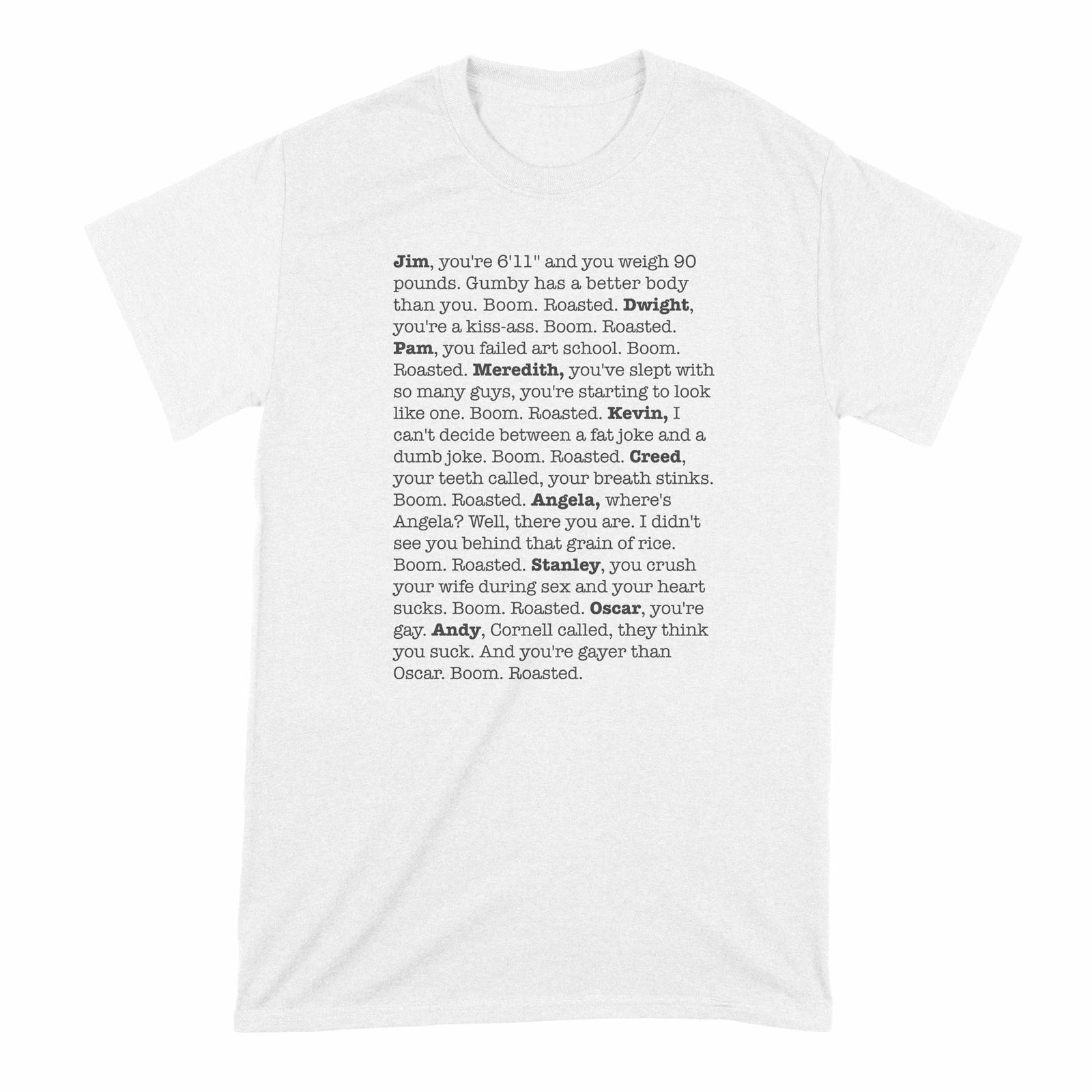 

Boom Roasted Shirt Michael Scott Boom Roasted TShirt L