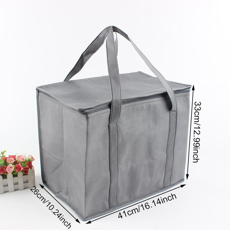Portable Insulated Reusable Grocery Shopping Bag Large Capacity Food Delivery Cooler Bag Travel Picnic Thermal Lunch Containers Totes