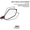 Kolip Universal Motorcycle Mirrors With M8 M10 Bolt Convex Handlebar Mount Rear View Side Mirror For Bike Scooter ATV