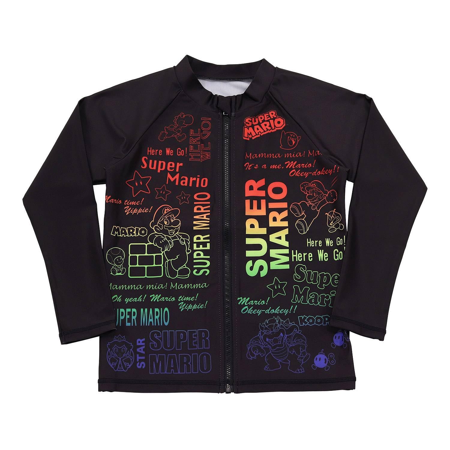 Super Mario Rash Guard 562 Boys чёрный