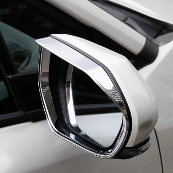 For Toyota Corolla -2024 Chrome Rearview Mirror Rain Eyebrow Trim 2PC