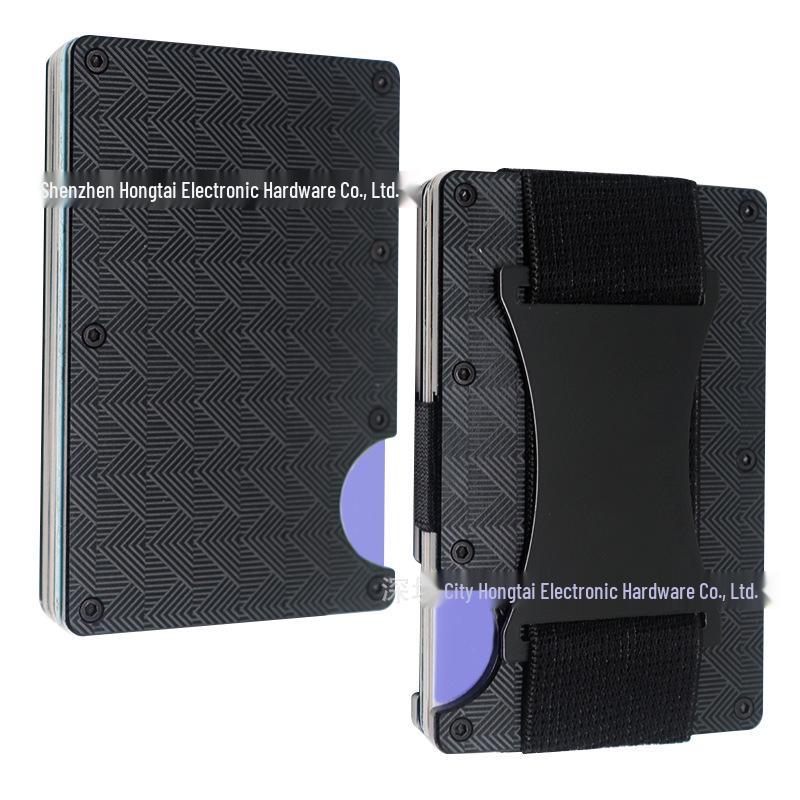 New RFID Blocking Carbon Fiber Wallet with Money Clip