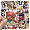 One Piece Sticker Pirate King Anime Character Waterproof One Piece Decals for Water Birthday Cute Cartoon Reward Stickers Set, Stickers, Guitar,