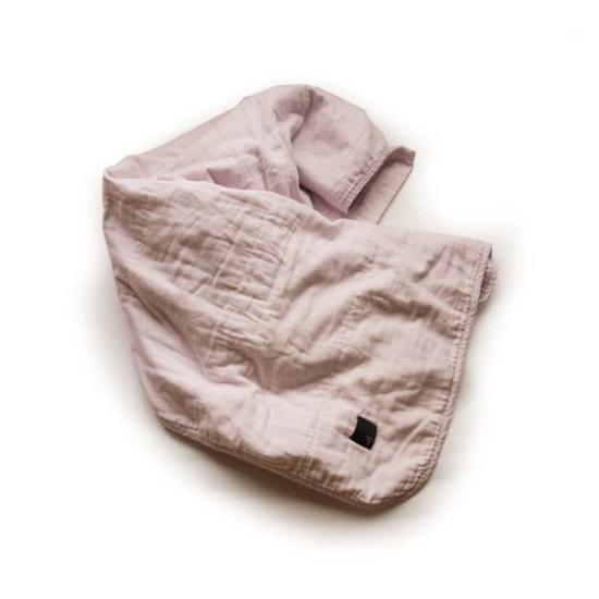 

Fabric Plus Gauze Made in 140 x 190cm 5-Layer Quilt, Japan, Additive-Free [Single / Rose/Lavender]