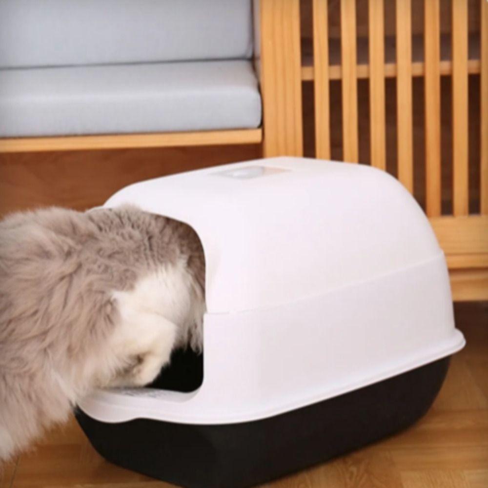 Large Capacity Pet Sandbox Splashproof Cat Toilet Cleaning Basin Cat Litter Box  Home