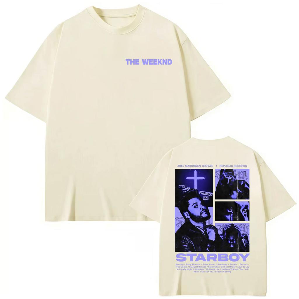 Rapper The Weeknd Album Merch T-shirt Men Women Hip Hop Vintage Short Sleeve T-shirts Summer Fashion Oversized T Shirts