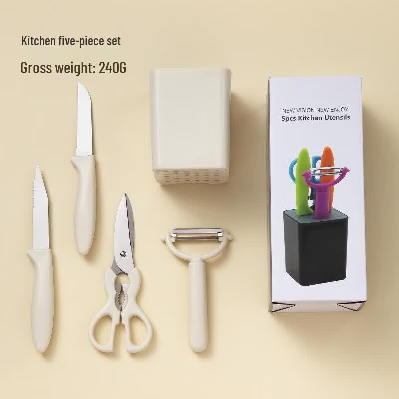 HORNED PANSY 5-Piece Kitchen Gadget & Peeler Set 5-piece Set