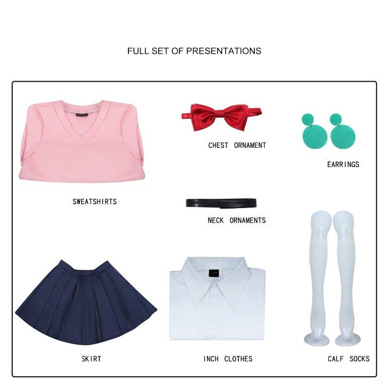 

Дандадан Персонаж Момо Хэллоуин Косплей Украшение Костюм Набор для Выступления M