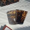 Tortoiseshell cup 1 piece glass leopard pattern water cup