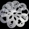 16pcs Kitchen Latte Mold Cappuccino Decorating Coffee Art Stencils Foam Tool