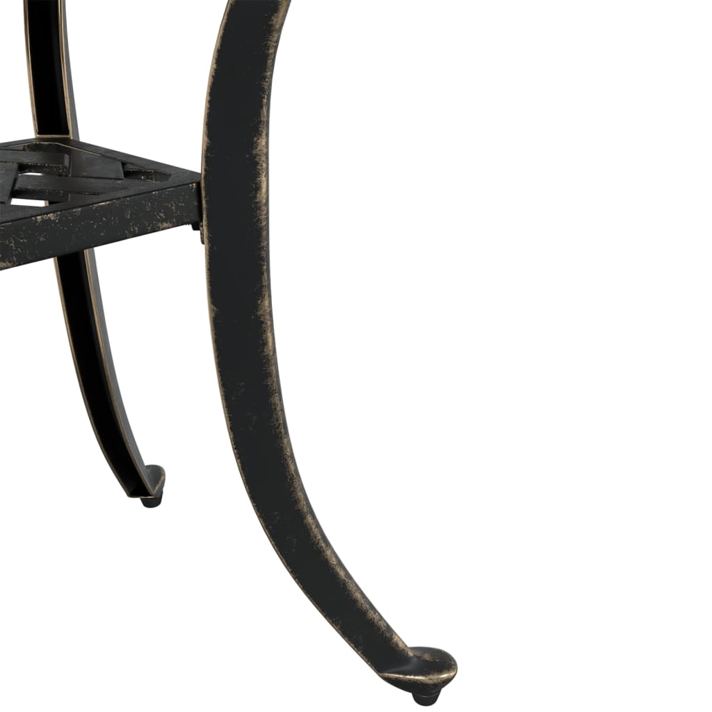Garden Table Bronze 53x53x53 Cm Cast Aluminum