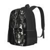 Mrs.liquidskull Design cu model Geantă pentru laptop de călătorie Școală Artă Lichidă Craniu Alb și Negru