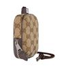 Gucci Logo Print Color Block Design GG Canvas Mini Wallet Men wallet Brown 834270-FAEOO-9843