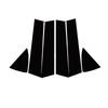 For Toyota Vitz Yaris Hatchback XP130 2014- Glossy Black Window Sticker Pillar Posts Decal Cover Door Trim Car Accessories