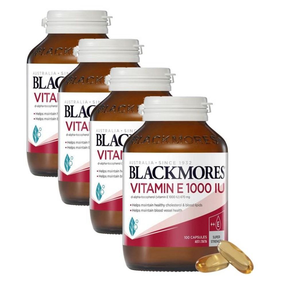 Blackmores Vitamin E 1000 IU D-alpha-tocopherol 4 Pcs