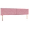 Ottoman Bed with Mattress and Headboard Pink 200 X 200 Cm Velvet